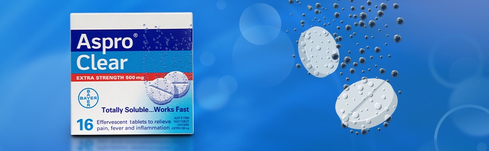 Buy Aspro Clear Extra Strength Pain Relief 16 Soluble Tablets Online at ...
